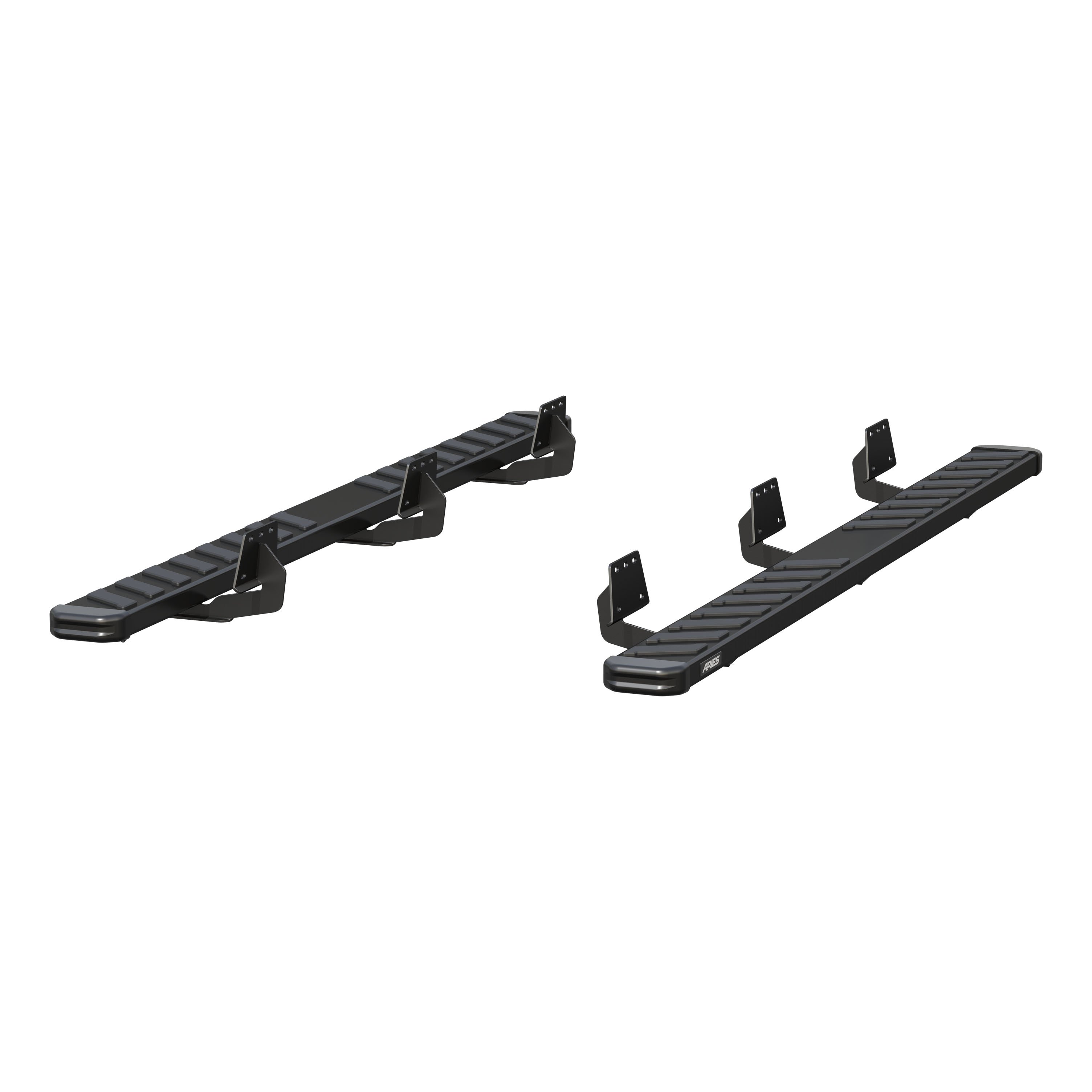 ARIES 2554030 - NovaTrac 6" x 91" Black Steel Running Boards, Select RAM 1500