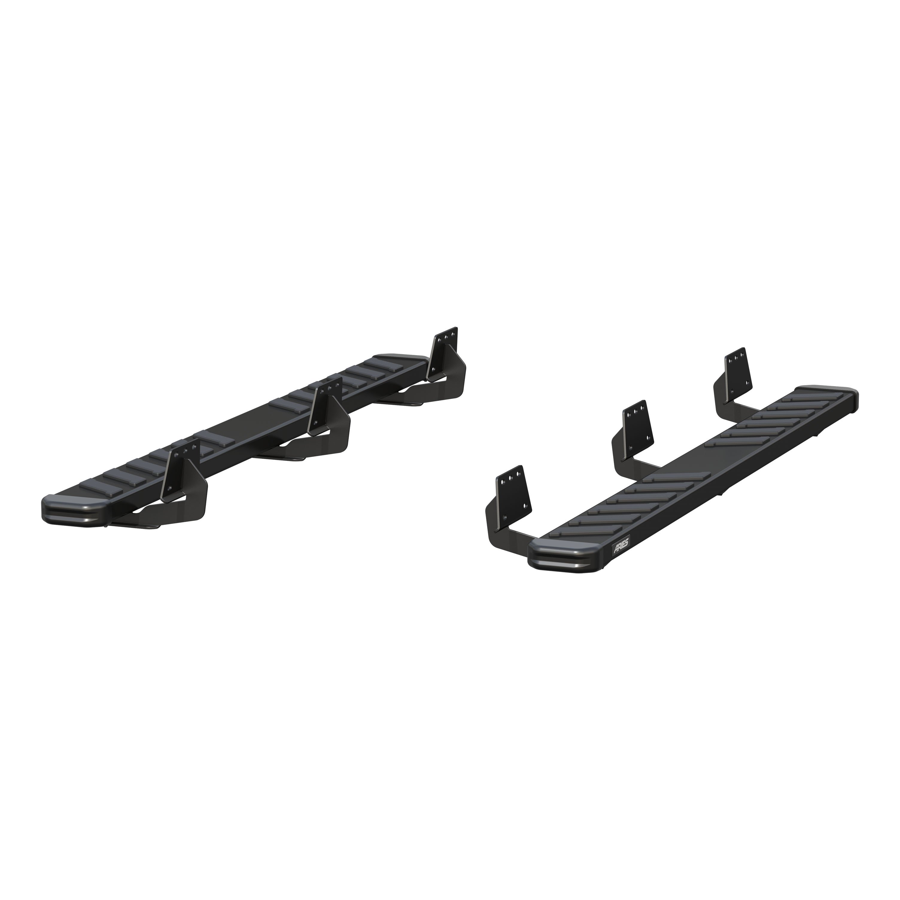 ARIES 2554031 - NovaTrac 6" x 75" Black Steel Running Boards, Select RAM 1500