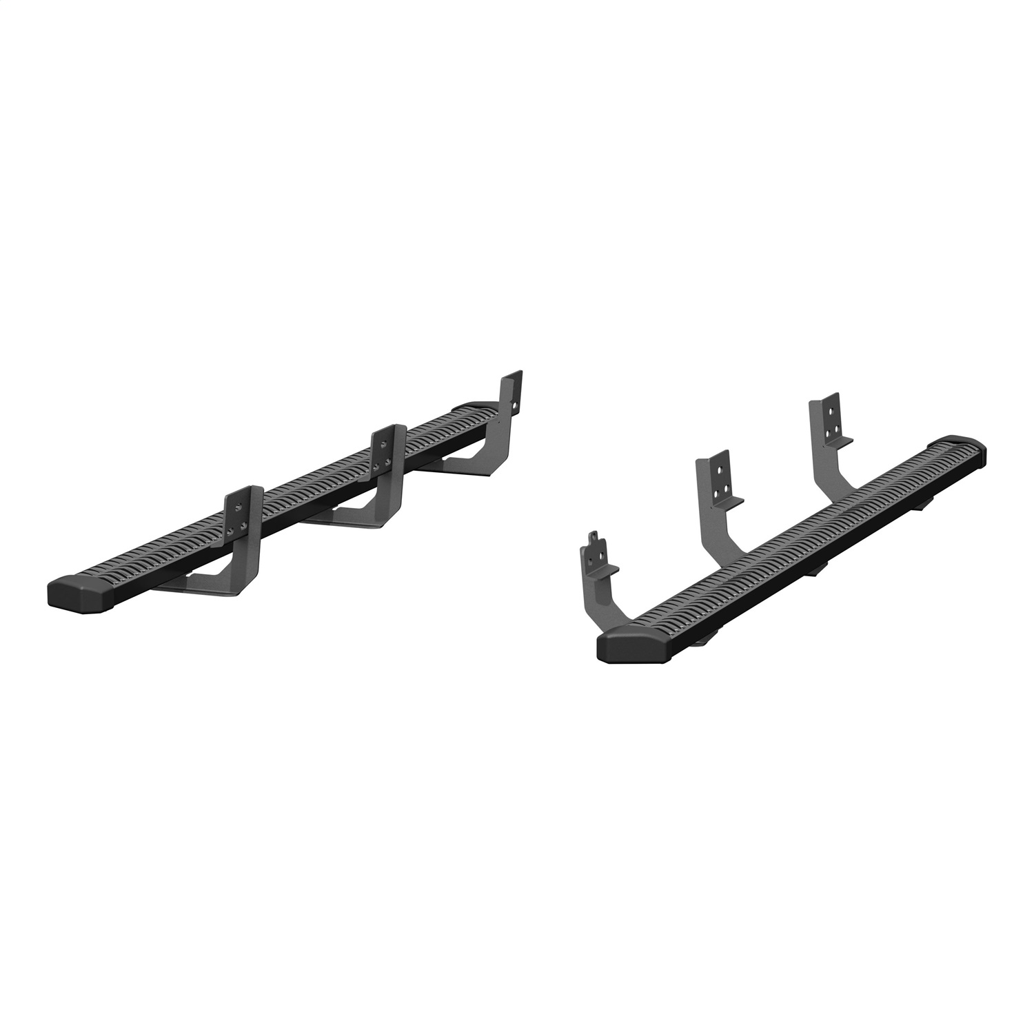 ARIES 2559005 - SlimGrip 5" x 78" Black Running Boards, Select RAM 1500 Extended Cab