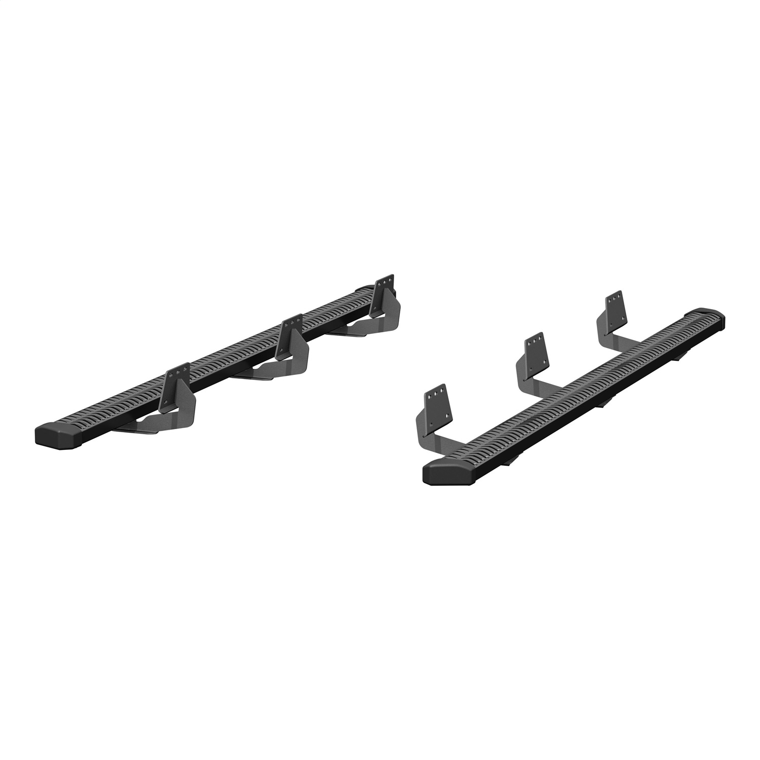 ARIES 2559007 - SlimGrip 5" x 88" Black Running Boards, Select RAM 1500 Crew Cab