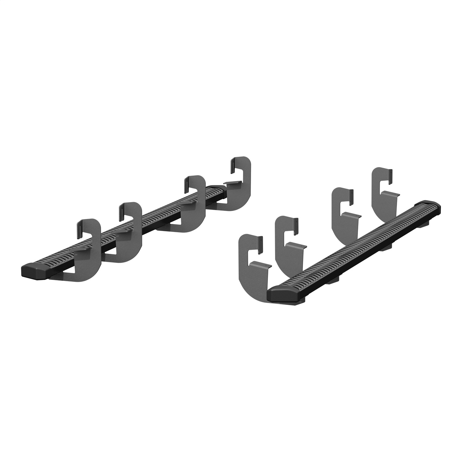 ARIES 2559051 - SlimGrip 5" x 78" Black Aluminum Running Boards, Select Silverado, GMC Sierra