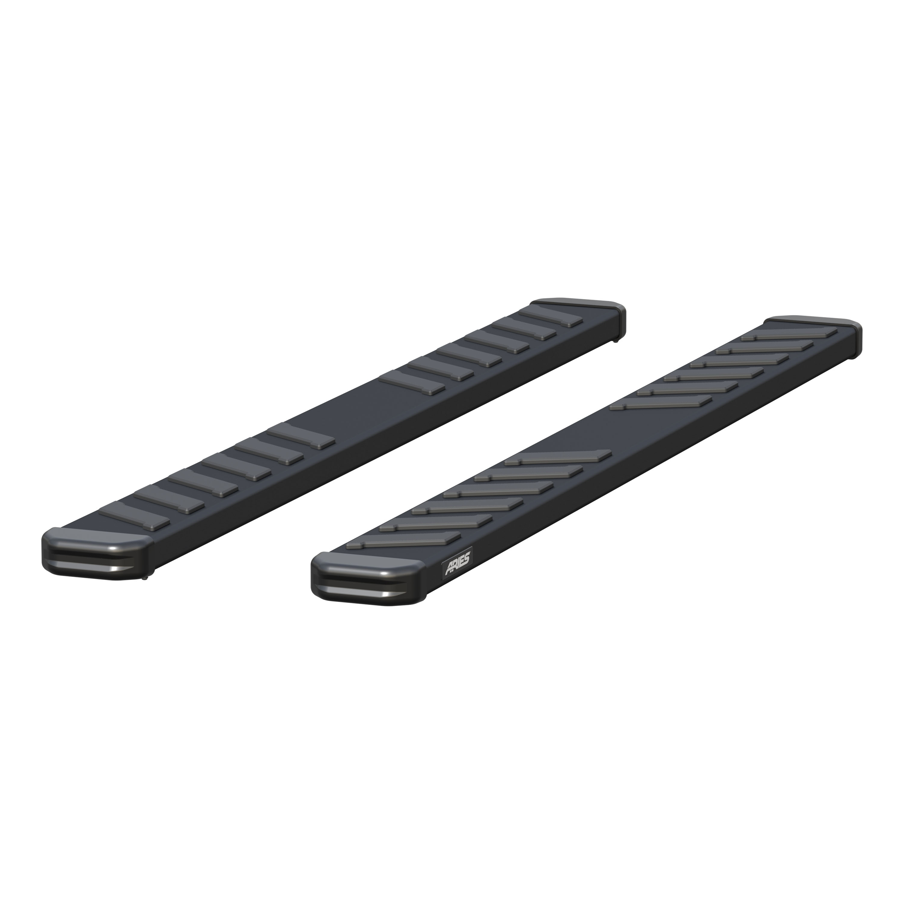 ARIES B2975 - NovaTrac 6" x 75" Black Steel Running Boards