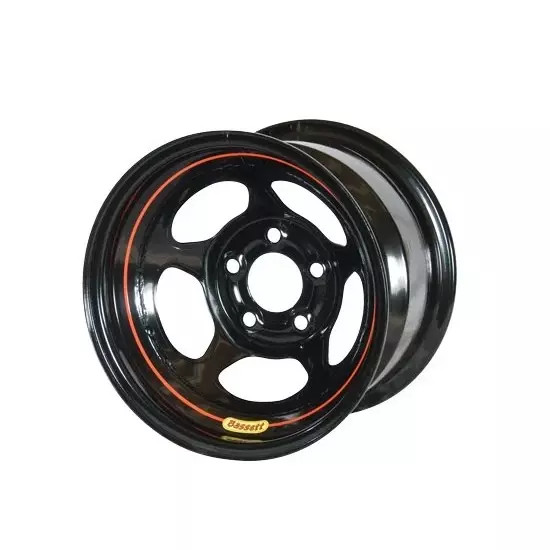 Bassett 50L52 - Wheel 15in x 10in 2in BS 5x5 Black Inertia Bassett 50L52 - Wheel 15in x 10in 2in BS 5x5 Black Inertia