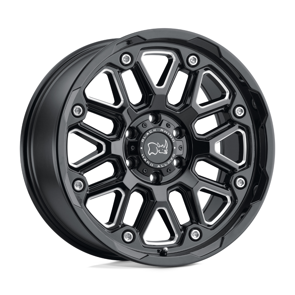 Black Rhino Wheels 1895HSR-88165B22 - Hollister 18X9.5 Gloss Black W/ Milled Spokes Black Rhino Wheels 1895HSR-88165B22 - Hollister 18X9.5 Gloss Black W/ Milled Spokes