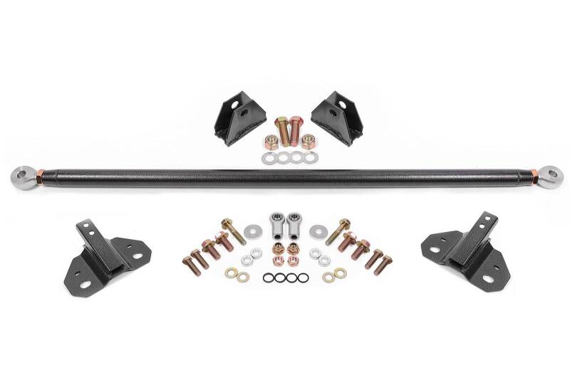 BMR SM772H - Suspension 24-25 Ford Mustang Rear Steel Shock Mount & Brace Kit - Black Hammertone