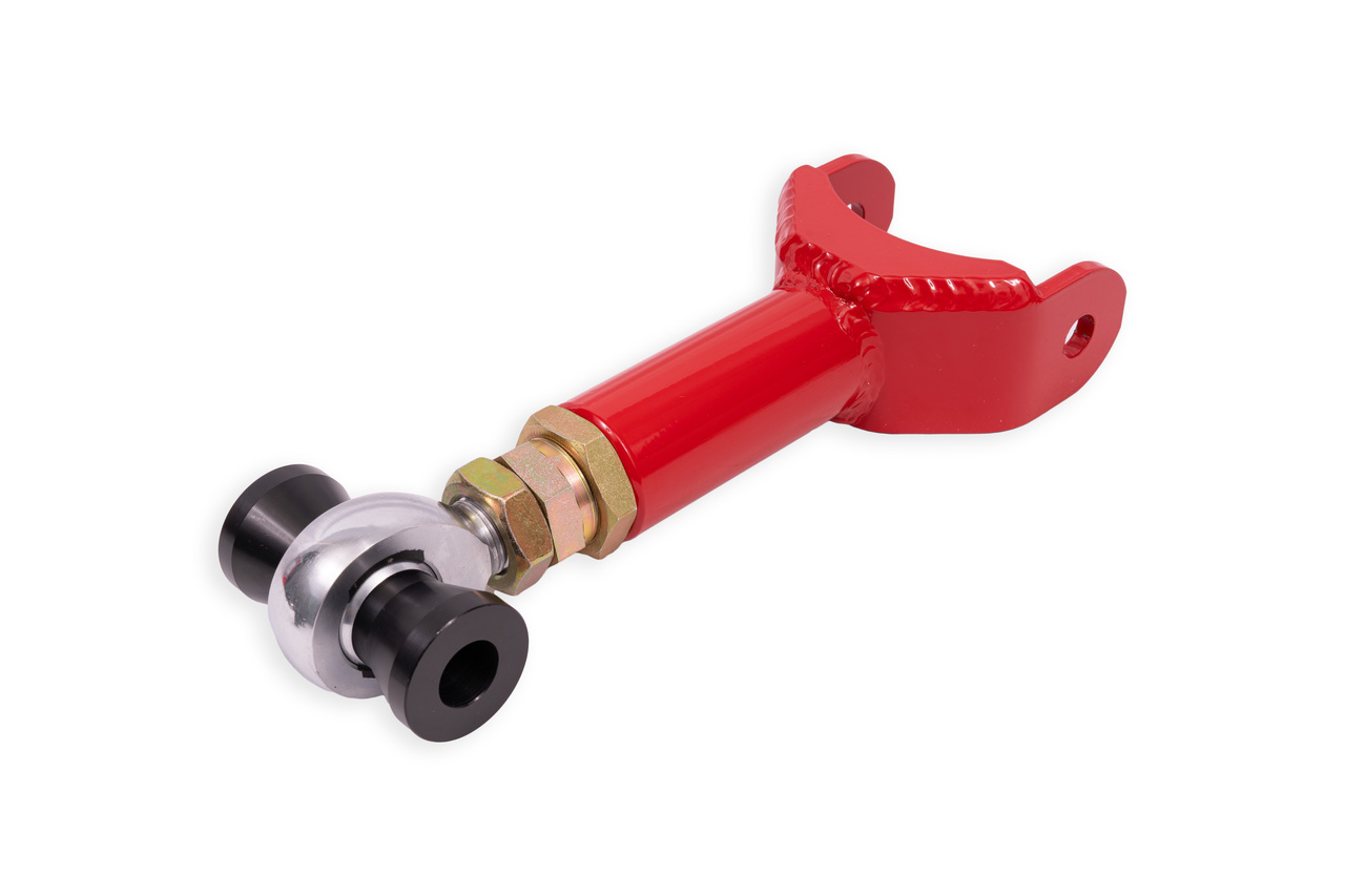 BMR UCA753R - 11-14 Ford Mustang S197 Upper Control Arm DOM On-Car Adj. Rod End - Red