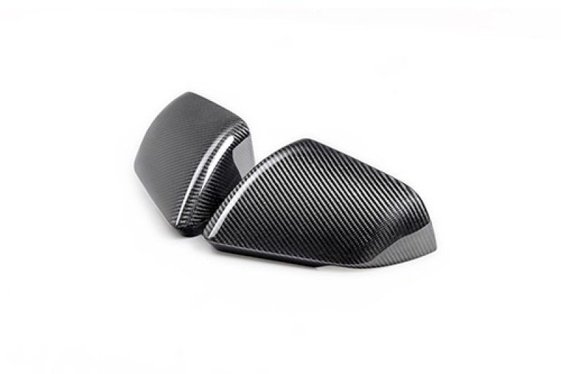 Ford Racing M-17740-MTG - 24-25 Mustang (w/Integrated Turn Signals) Carbon Fiber Mirror Skull Caps - Gloss Ford Racing M-17740-MTG - 24-25 Mustang (w/Integrated Turn Signals) Carbon Fiber Mirror Skull Caps - Gloss