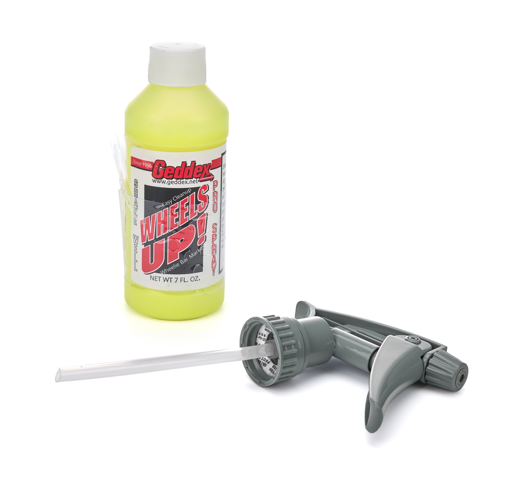 Geddex 115A - Pro Spray Wheelie Bar Marker Yellow 7 Ounce Geddex 115A - Pro Spray Wheelie Bar Marker Yellow 7 Ounce