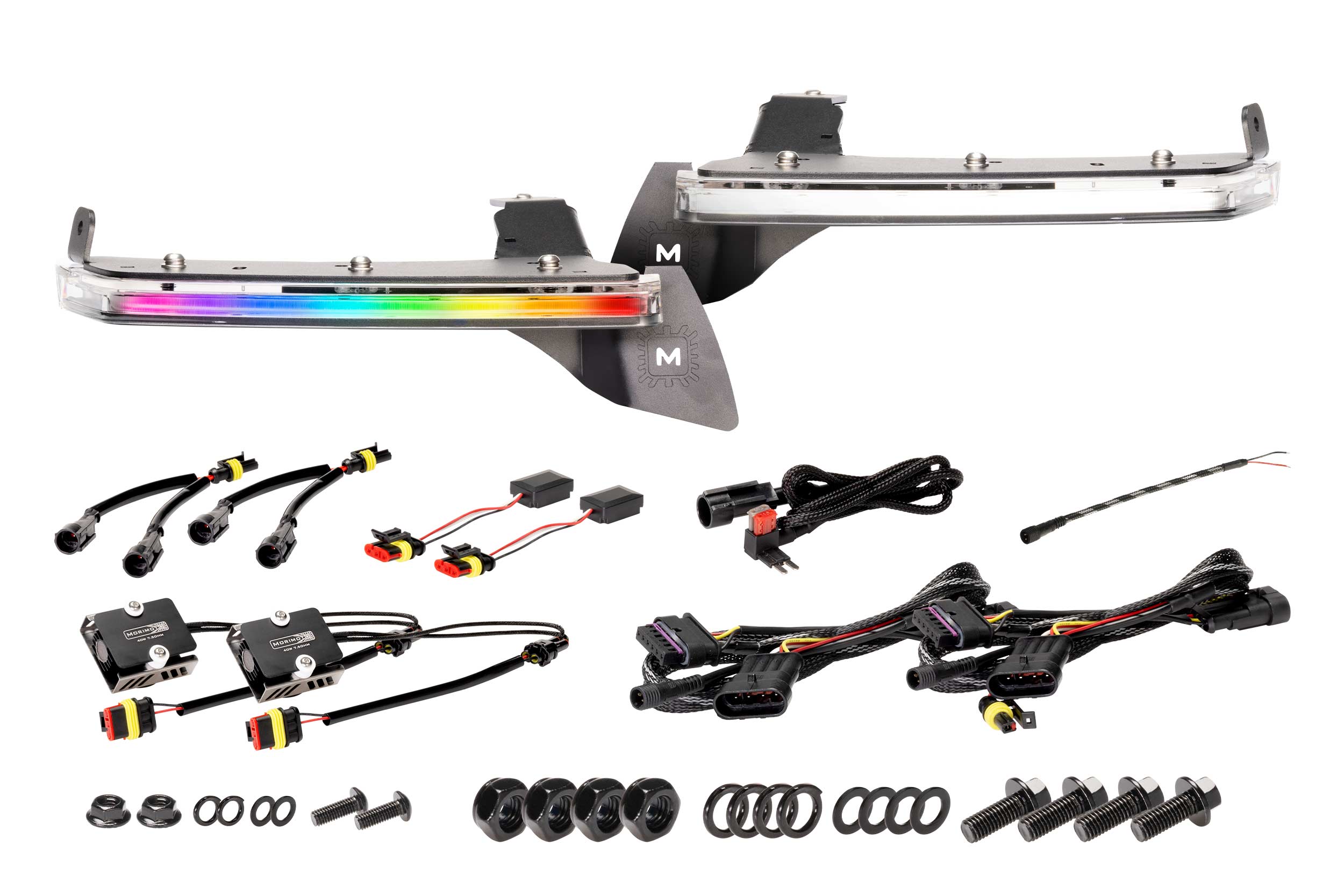 Morimoto LF480 - Standard Jeep JL / JT XRGB Fender Flare Chop Kit (Set)