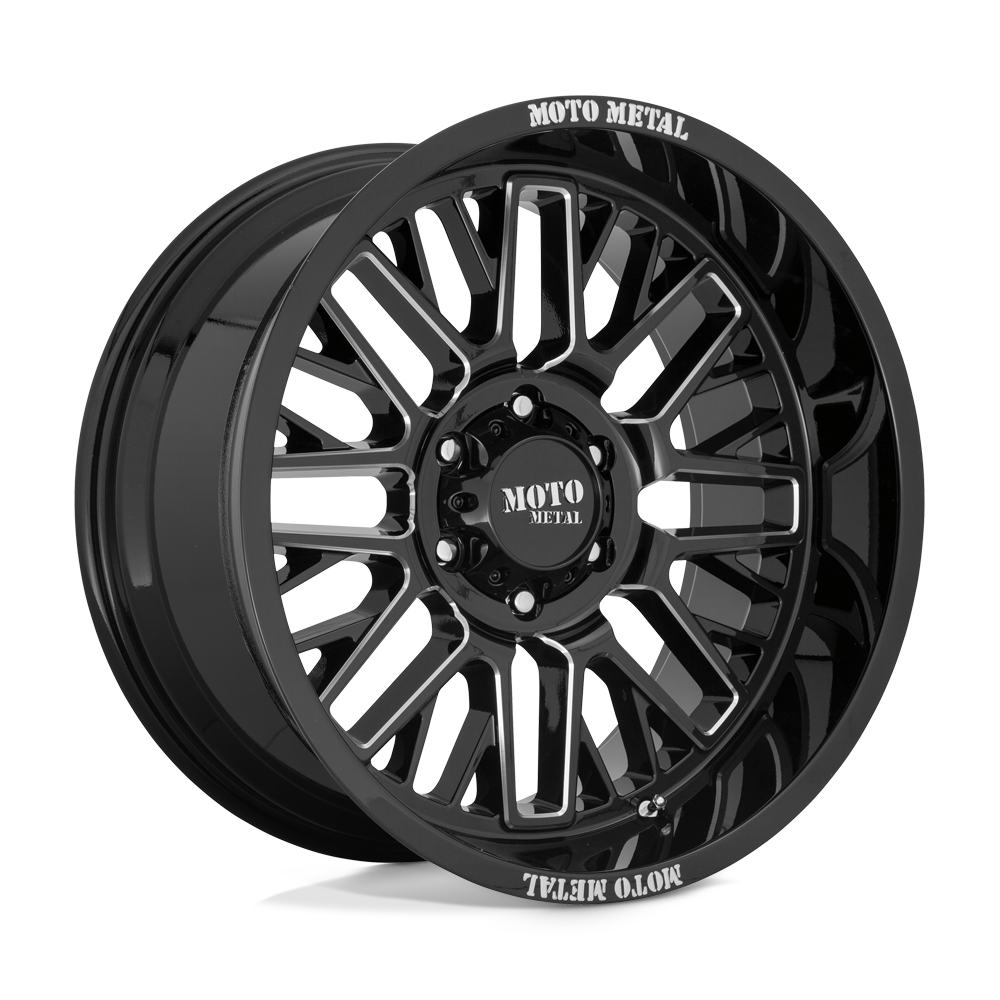 Moto Metal MO80222087318N - Mo802 Warlock 22X10 Gloss Black Milled