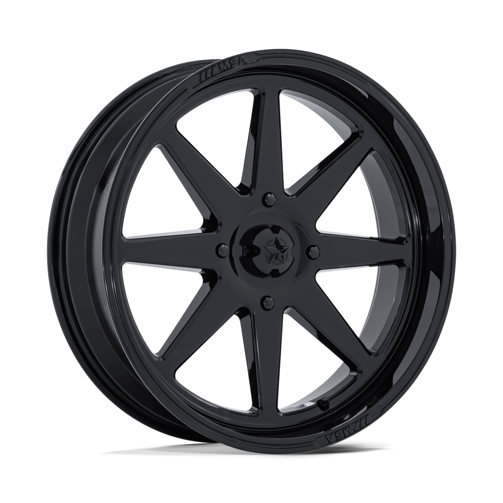 MSA Offroad Wheels MA054BX22704400 - M54 Spark Utv 22X7 Gloss Black