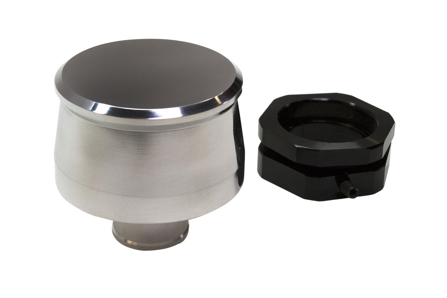 PRW 4120444 - Valve Cover Breather Kit, Push In Style, Black Anodized