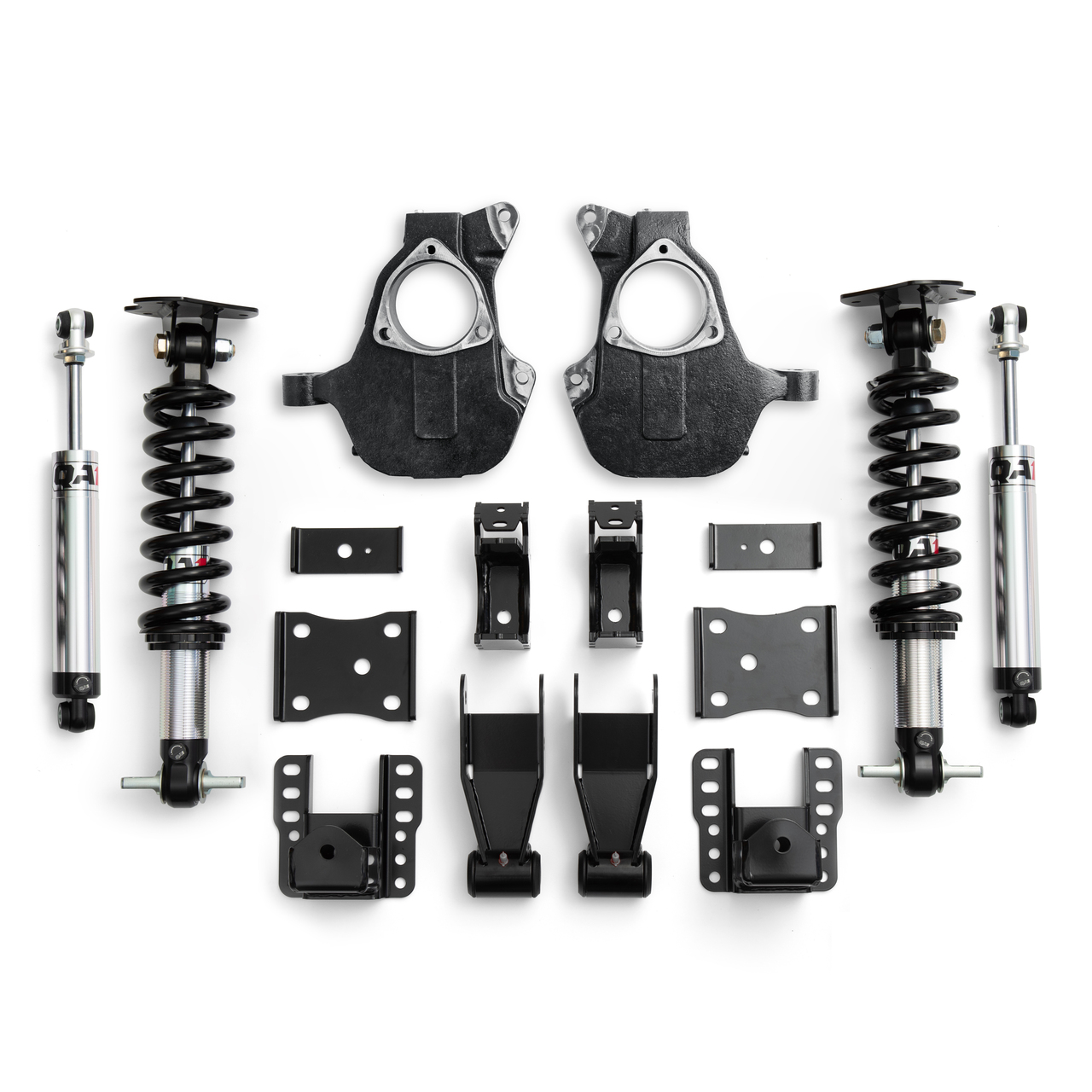 QA1 LK21-GMT03 - 14-18 Chevrolet Silverado 2WD Lowering Kit w/ Spindles Single Adjustable 4in-6in