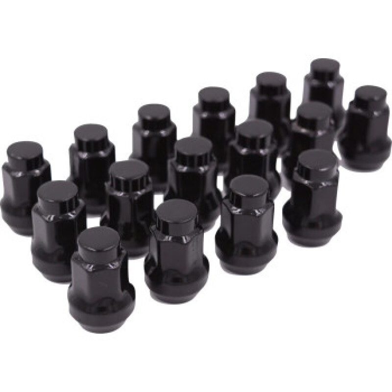 Raceline RLUG-BX13B - Conical Lug Nuts - 3/8in-24 - 16 Pack - Black