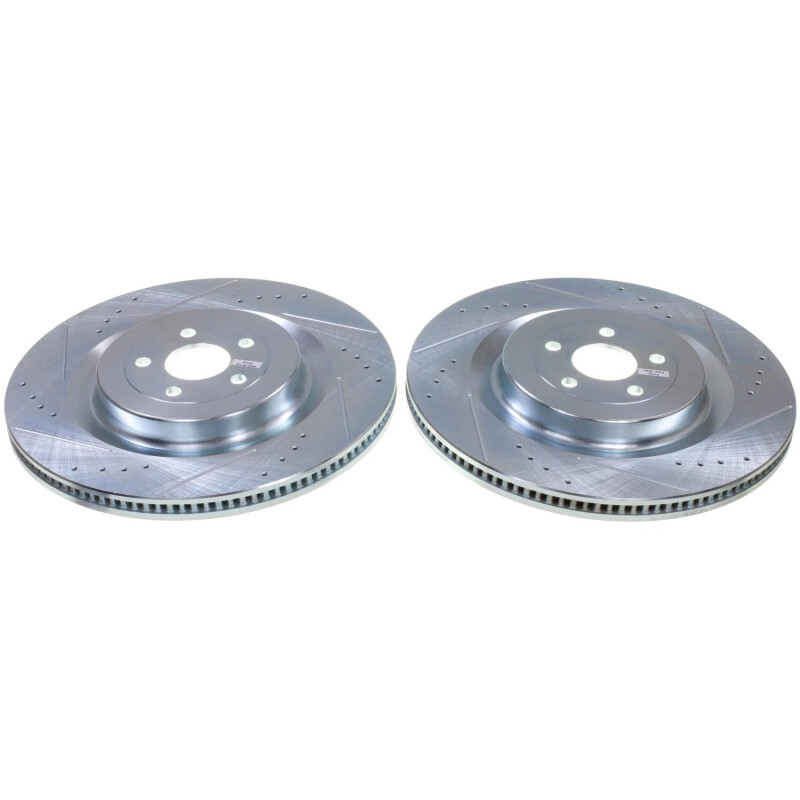 PowerStop AR85226XPR - Power Stop 22-23 Ford Mustang Mach-E Front Drilled & Slotted Rotor - Pair