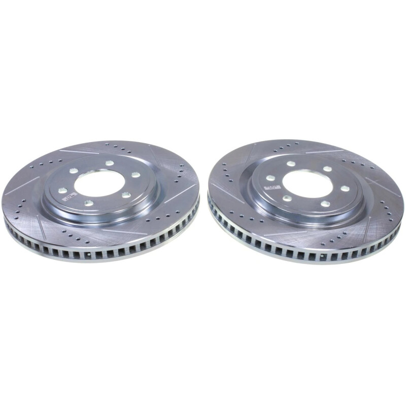 PowerStop AR85227XPR - Power Stop 22-23 Ford F-150 Lightning Front Drilled & Slotted Rotor - Pair PowerStop AR85227XPR - Power Stop 22-23 Ford F-150 Lightning Front Drilled & Slotted Rotor - Pair