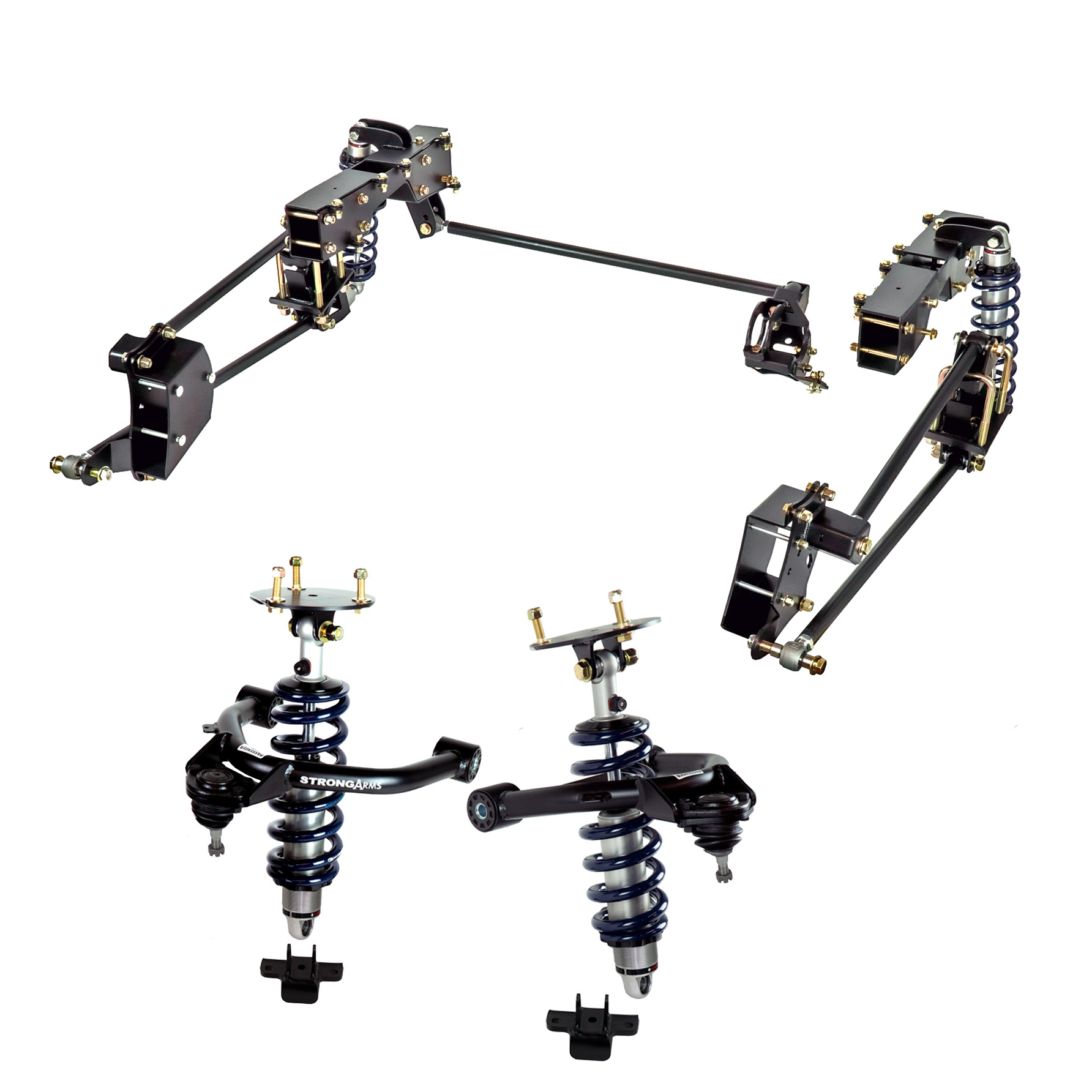 Ridetech 11700205 - 07-16 GM 1500 4WD (w/ OE Cast Steel Arms) Complete Coil-Over Suspension System