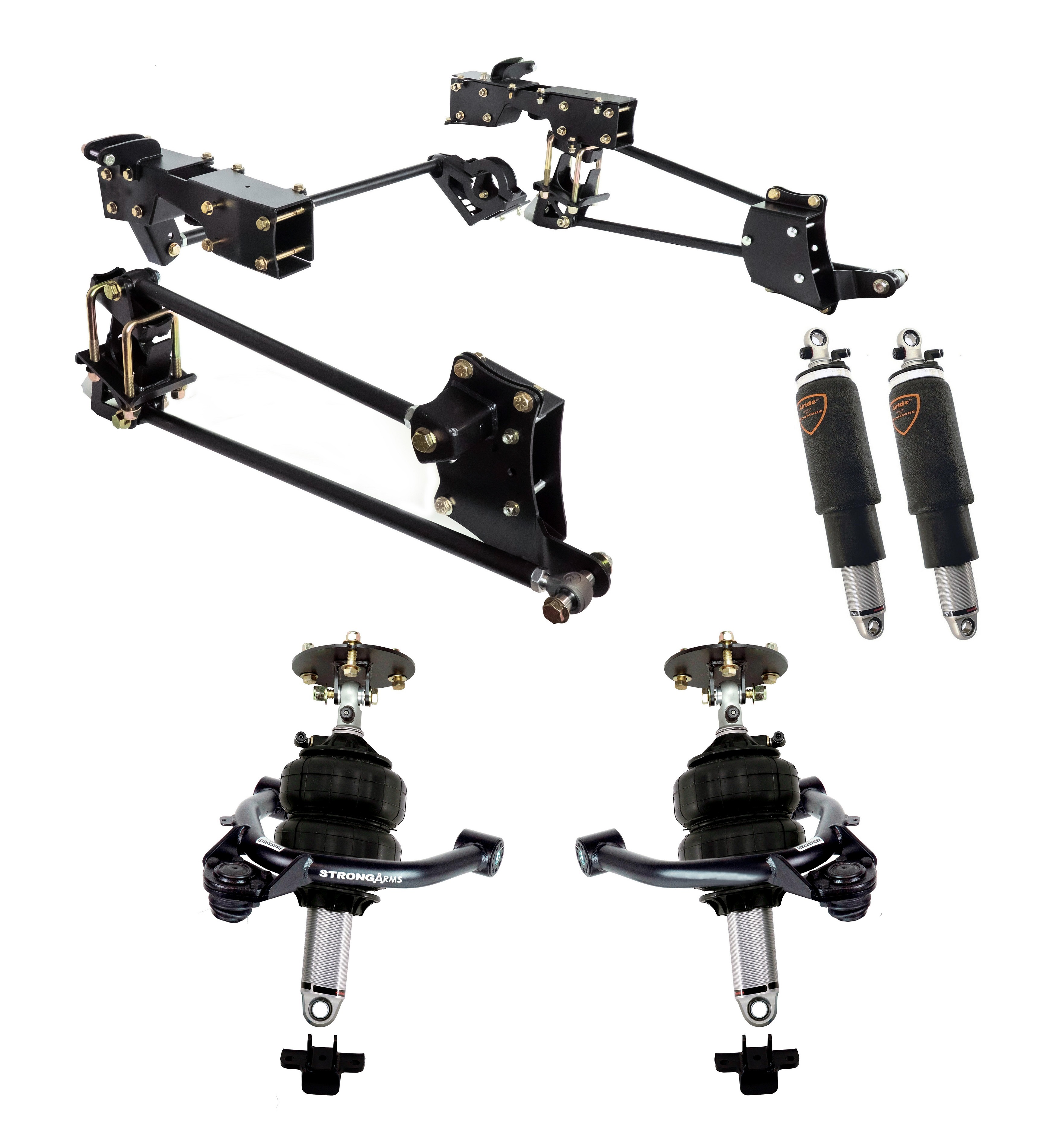 Ridetech 11700296 - 07-16 GM 1500 2WD/4WD (w/ OE Cast Steel Arms) Complete Air Suspension System