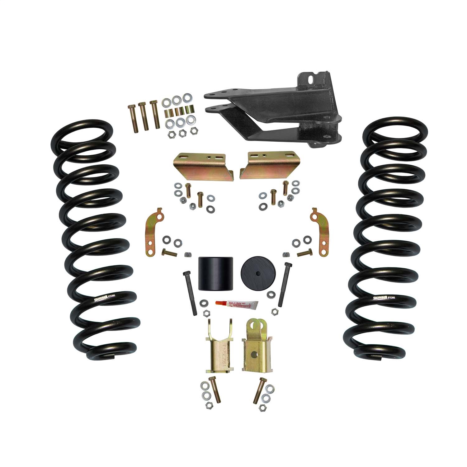 Skyjacker F1720VBK-E - 2.5 in. Front Leveling Kit With Shock Extension Brackets