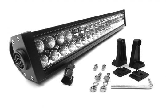 Southern Truck 72020 - 20.0 Inch LED Light Bar Chrome Series Double Row Straight Combo Flood/Beam 120W DT Harness 10,800 Lumens  Lifts