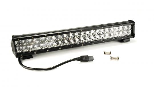 Southern Truck 72021 - 20.0 Inch LED Light Bar Chrome Series Double Row Straight Combo Flood/Beam 120W DT Harness 10,800 Lumens Adjustable Base Mounts  Lifts