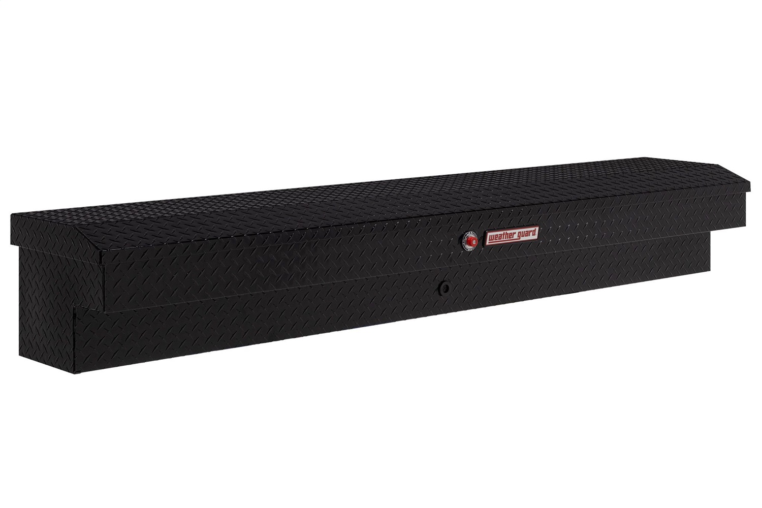 WEATHER GUARD 164-5-03 - Lo-Side Box; 87 in. Lo-Side Box; Aluminum; Gloss Black; 6.5 cu ft;