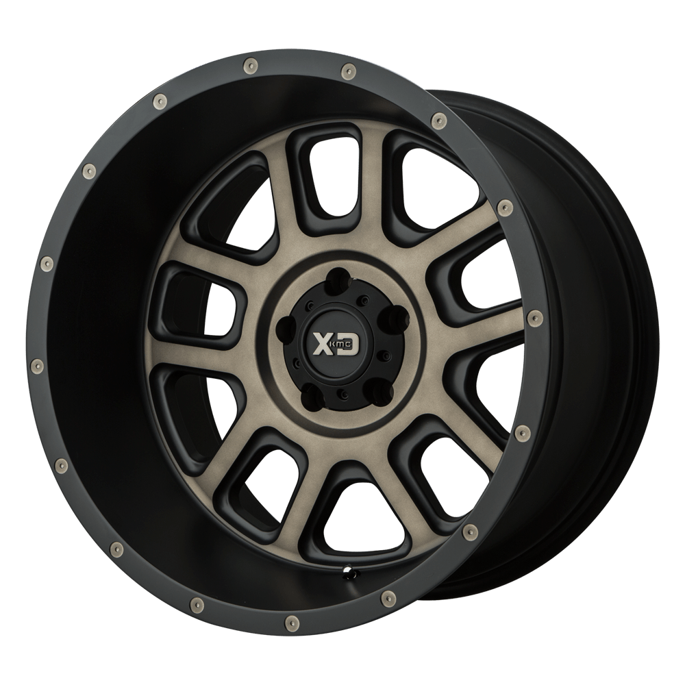 XD Wheels XD82829050912N - Xd828 Delta 20X9 Matte Black W/ Dark Tint Clear