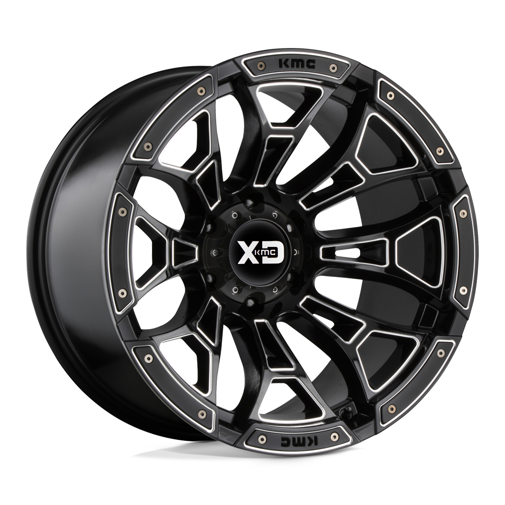 XD Wheels XD84121080318N - Xd841 Boneyard 20X10 Gloss Black Milled