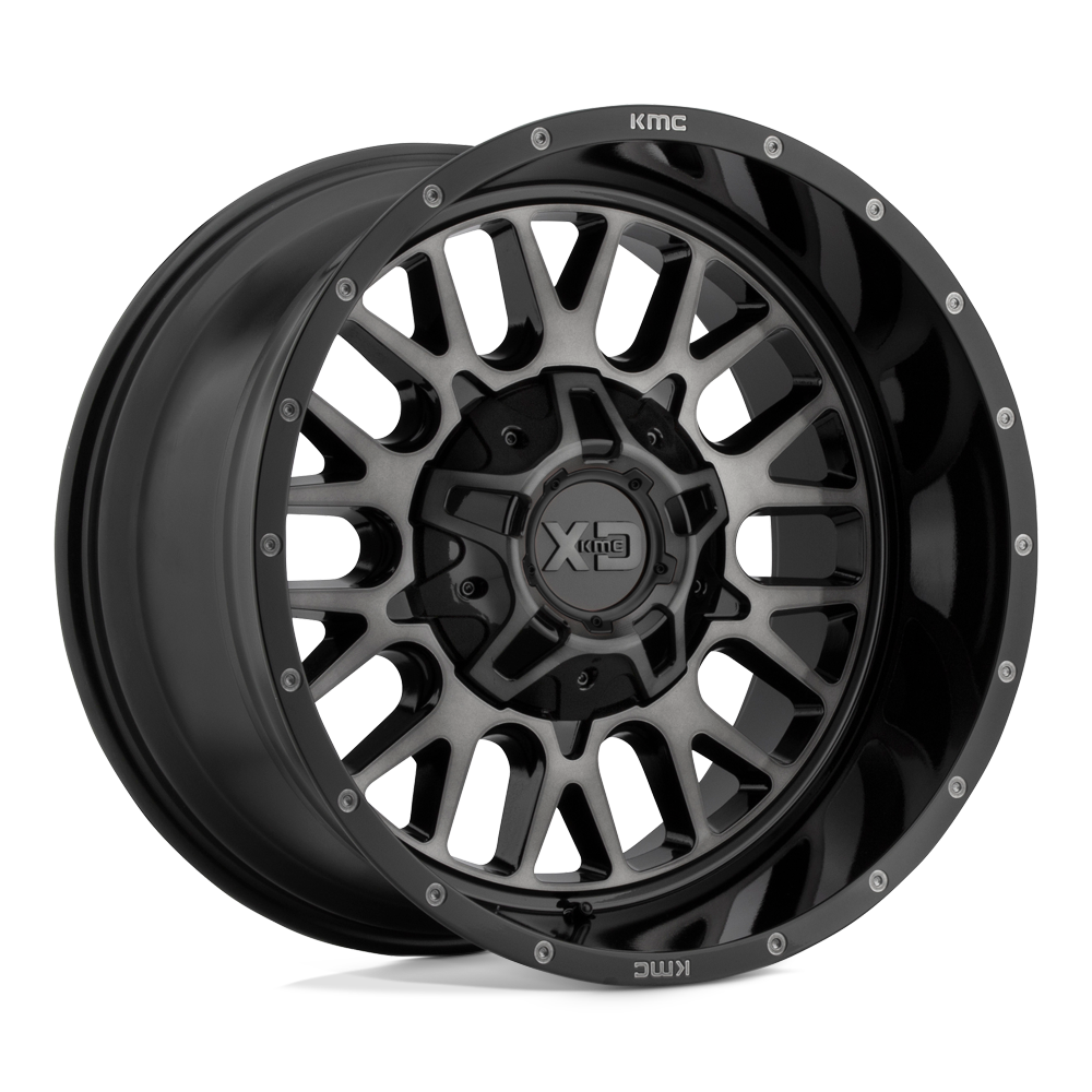 XD Wheels XD84221080318N - Xd842 Snare 20X10 Gloss Black W/ Gray Tint