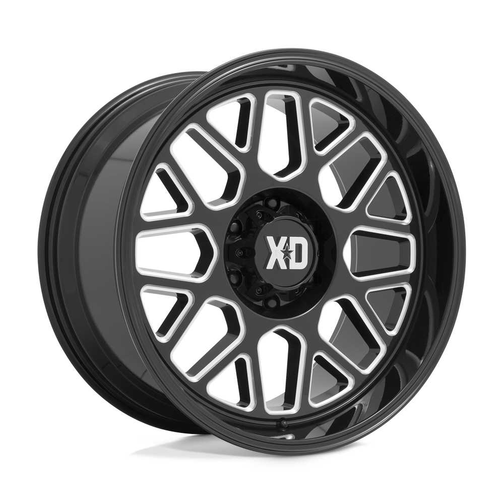 XD Wheels XD84922280344N - Xd849 Grenade Ii 22X12 Gloss Black Milled