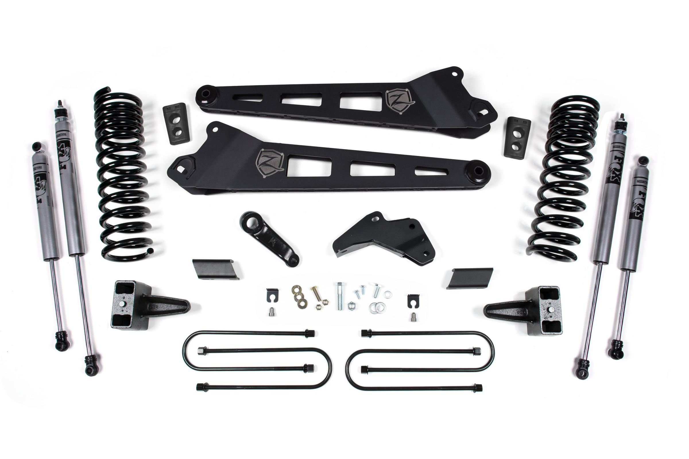 Zone Offroad ZOND57F - 13-14 Dodge RAM 3500 6.5 Inch Replacement Radius Arm Lift Kit Diesel Fox Shocks  Offroad