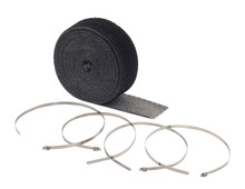 ACCEL 2002BK - Black 2 in x 25 ft Roll - With (4) 14 in Stainless Steel Tie Straps