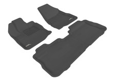 3D MAXpider L1CH01401509 - 2010-2017 Chevrolet Equinox Kagu 1st & 2nd Row Floormats - Black