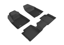 3D MAXpider L1JP01501509 - 2015-2020 Jeep Cherokee Kagu 1st & 2nd Row Floormats - Black