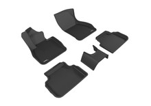 3D MAXpider L1MN01301509 - 2016-2019 Mini Clubman Kagu 1st & 2nd Row Floormats - Black