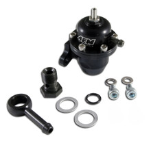 AEM 25-304BK - 96-97 Acura CL / 94-97 Accord / 96-00 Civic Ex Black Adjustable Fuel Pressure Regulator