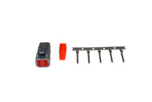 AEM 35-2624 - DTM Style 4-Way Receptacle Connector Kit with 5 Female Pins