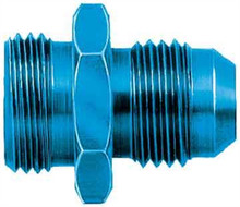 Aeroquip FCM2112 - Fitting - Adapter - Straight - 6 AN Male to 5/8-20 in Male - Aluminum - Blue Anodized - Each