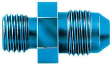 Aeroquip FCM2116 - Fitting - Adapter - Straight - 6 AN Male to 12 mm x 1.50 Male - Aluminum - Blue Anodized - Each