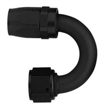 Aeroquip FCM4463 - #8 180 Deg Hose End Black
