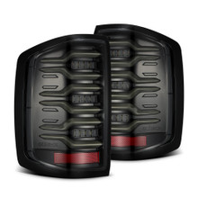AlphaRex 620040 - 14-18 Chevy Silverado 1500 Luxx-Series LED Tail Lights Alpha-Black w/Activ Light/Seq Signal