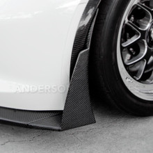 Anderson Composites AC-FL14CHC7-Z6XC - 14+ Chevrolet Corvette C7 Z06 Front Bumper Canards