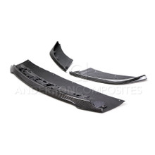 Anderson Composites AC-FL15MU350 - 2015-2017 Ford Mustang Shelby GT350 Carbon Fiber Front Splitter (3 PC)