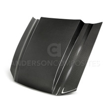 Anderson Composites AC-HD13FDMU-CJ - 2013-2014 Ford Mustang Type-CJ Carbon Fiber Cowl Hood