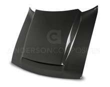 Anderson Composites AC-HD18DGCHDM-KB - 2018 Dodge Demon Cowl-Style Carbon Fiber Hood