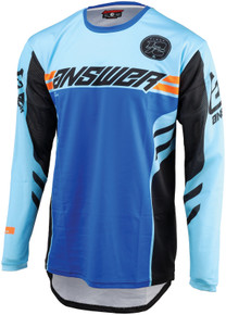 Answer 442627 - 25 Arkon Nitrus Jersey Blue/Black/Hyper Orange Youth - Small