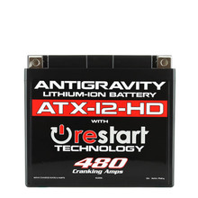 Antigravity Batteries AG-ATX12-HD-RS - Antigravity YTX12 High Power Lithium Battery w/Re-Start