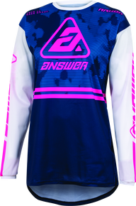 Answer 447406 - 23 Arkon Trials Jersey Blue/White/Magenta Womens - 2XL