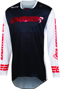 Answer 447444 - 23 Elite Finale Jersey Black/White/Red - Small