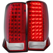 Anzo 311120 - 2002-2006 Cadillac Escalade LED Taillights Red/Clear